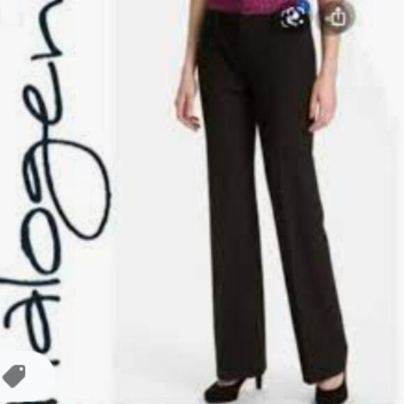 HALOGEN Nordstrom Black Slight Bootcut Stretchy Dress Pant 8 - Picture 1 of 10
